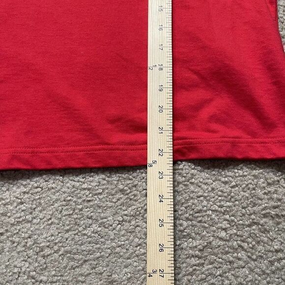 Mickey Mouse Hoodie Women XL Red Cropped Big Print Light Weight Sweater Ladies - Picture 7 of 9